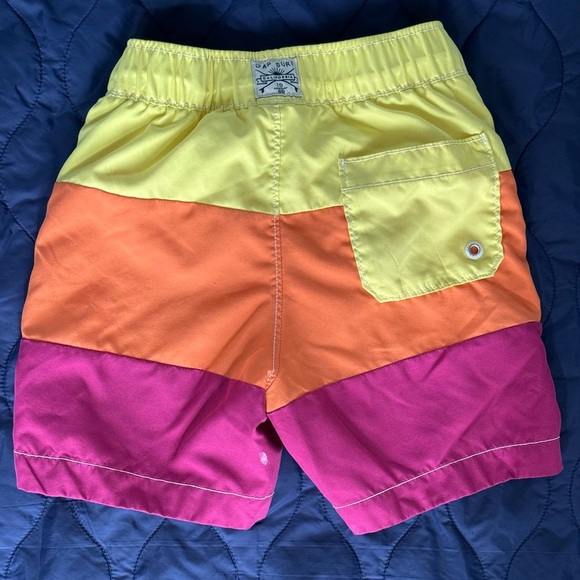 GAP Kids Swim Shorts, Orange, Pink, Yellow, Sz 6-7 - Picture 5 of 5